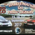 2017 plaque 28eme rallye du haut lignon