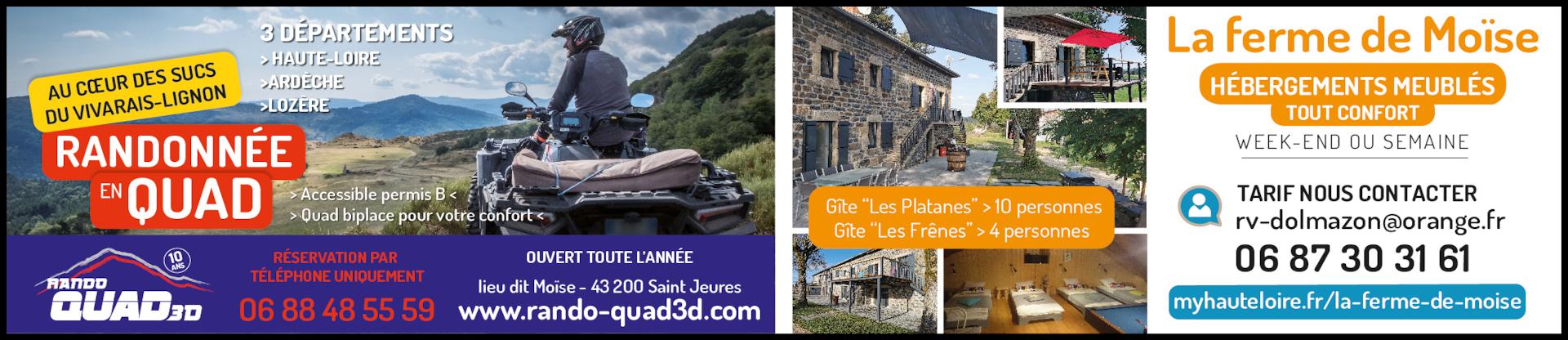 Rando quad 3d et la ferme de moise internet